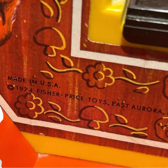 Vintage 70s Kids Toy Fisher Price Cash Register W/ Coins -Works - Picture 6 of 7